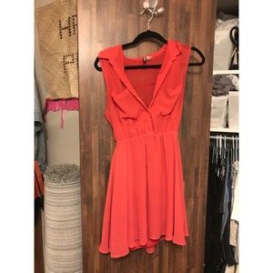 Red Orange summer dress